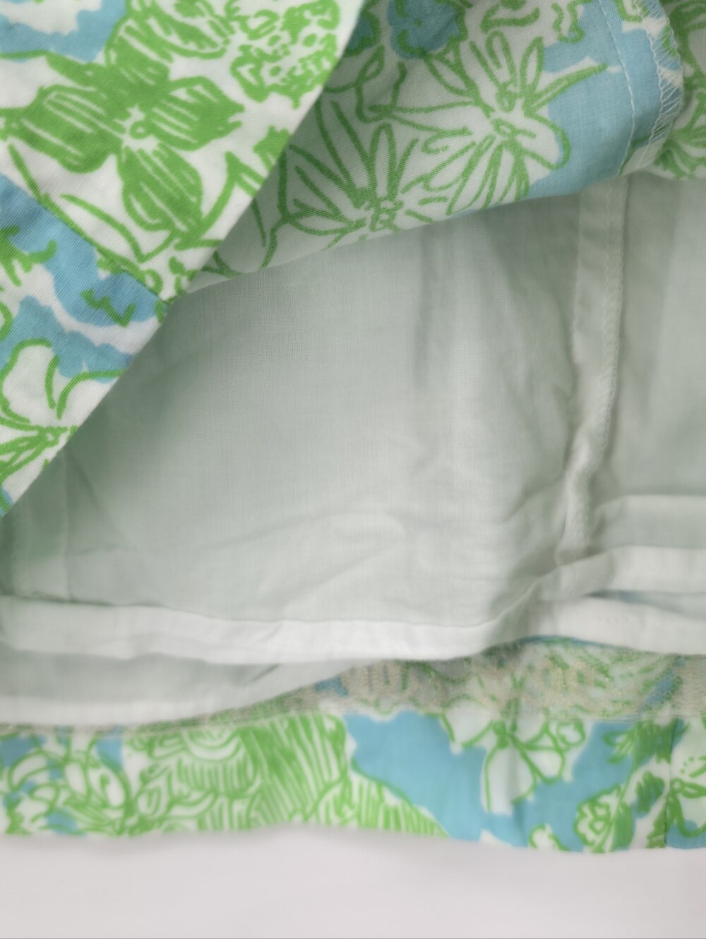 Lilly Pulitzer Green and Blue Floral Mini Dress - Picture 11 of 14